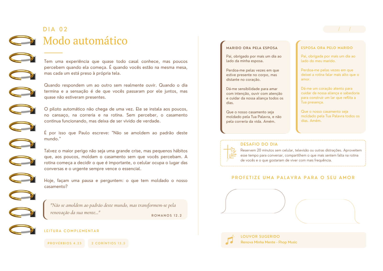 Página do Devocional 2